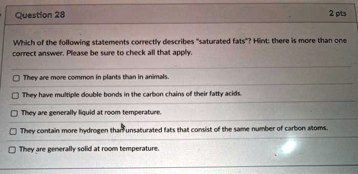 Solved Question Pts Which Of The Following Statements Correctly