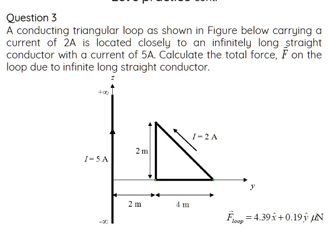 Solved Question A Conducting Triangular Loop As Shown In The