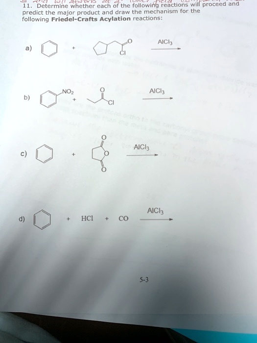 Solved Determine Whether Each Of The Following Reactions Will