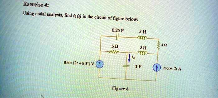 SOLVED Exercise4 Using Nodal Analysis Find I In The Circuit Of Figure