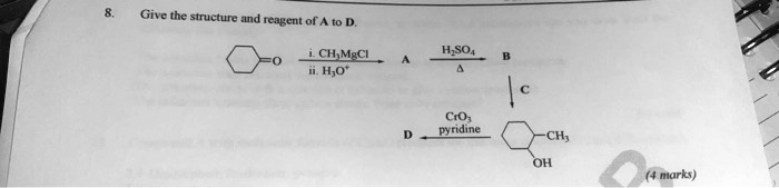 SOLVED Give The Structure Und Reagent Of HiSo CHMeCI H O CrO Pyridine