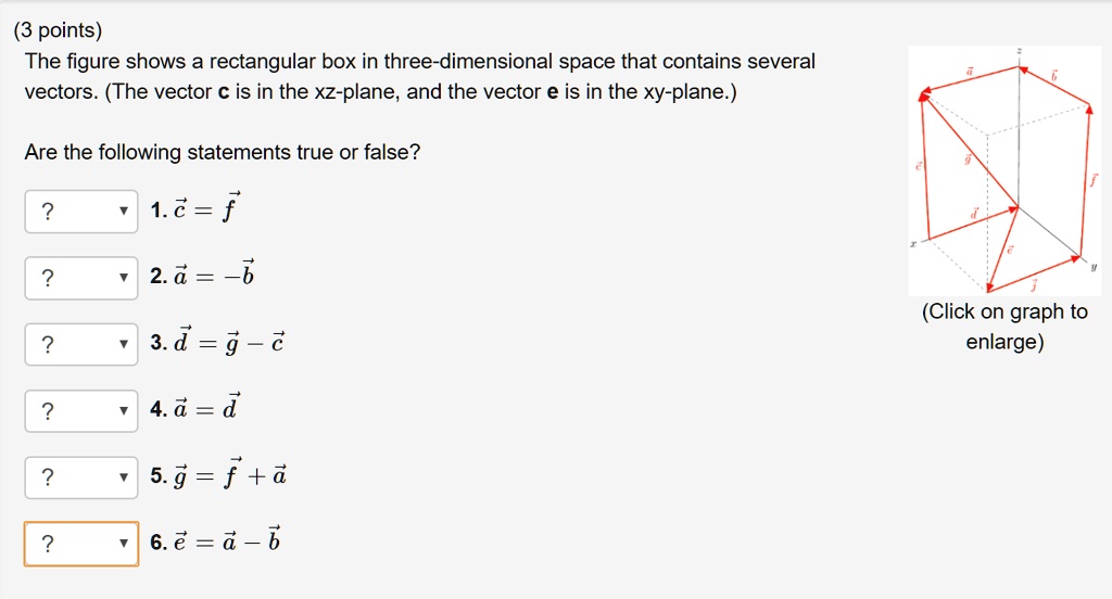 Points The Figure Shows A Rectangular Box In Three Dimensional Space