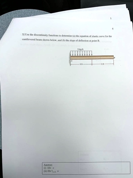 Solved Use The Discontinuity Functions To Determine A The Equation