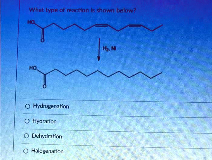 Solved What Type Of Reaction Is Shown Below H Ni Hi Ho