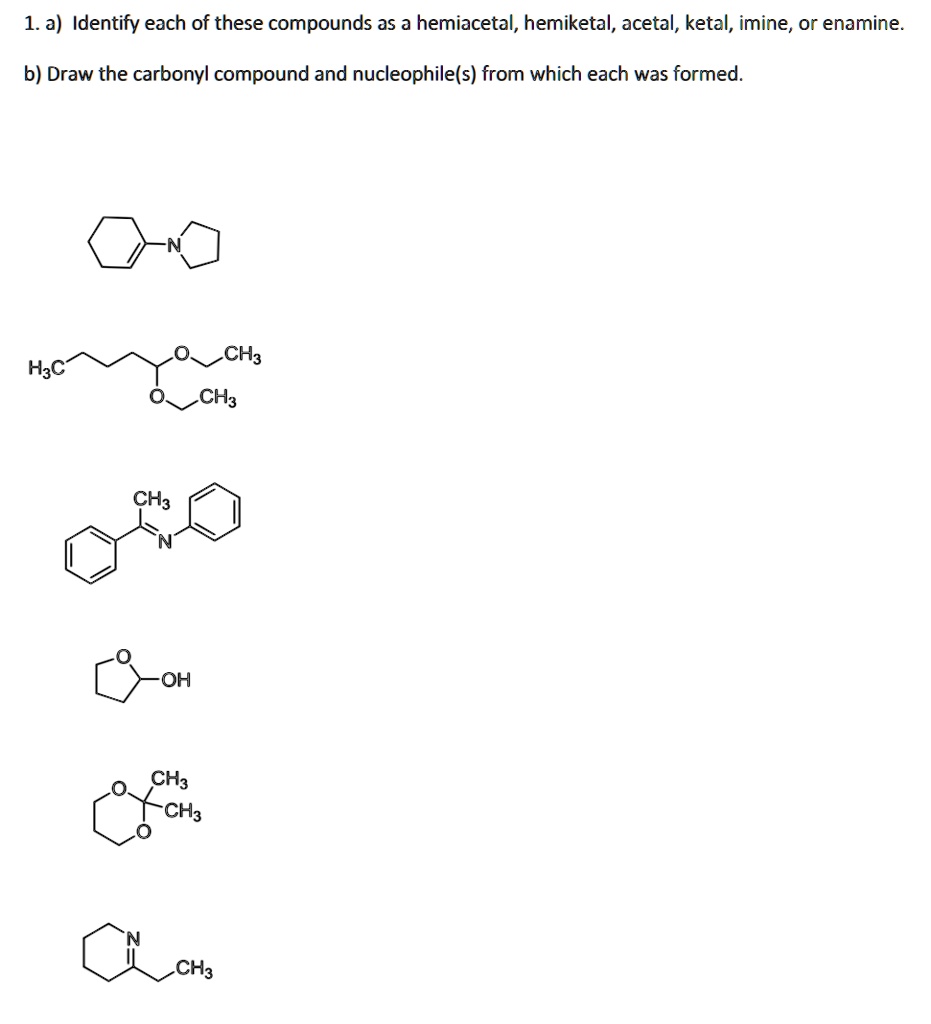 Solved A Identify Each Of These Compounds As A Hemiacetal