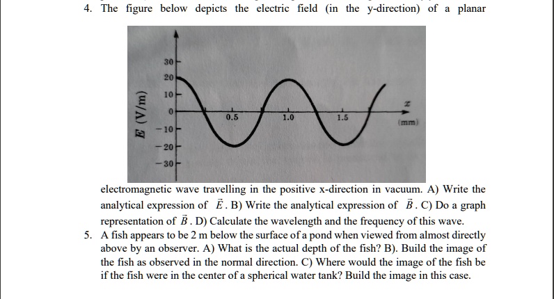 Solved The Figure Below Depicts The Electric Field In The Y Direction