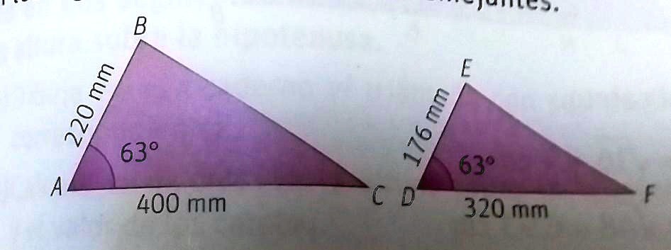 Solved Comprueba Aplicando Los Criterios De Semejanza Si Los