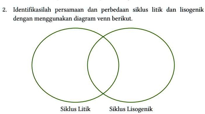 Solved Identifikasilah Persamaan Dan Perbedaan Siklus Litik Dan