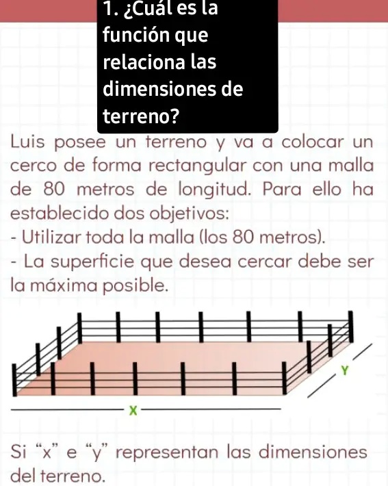 Solved Cu L Es La Funci N Que Relaciona Las Dimensiones Del