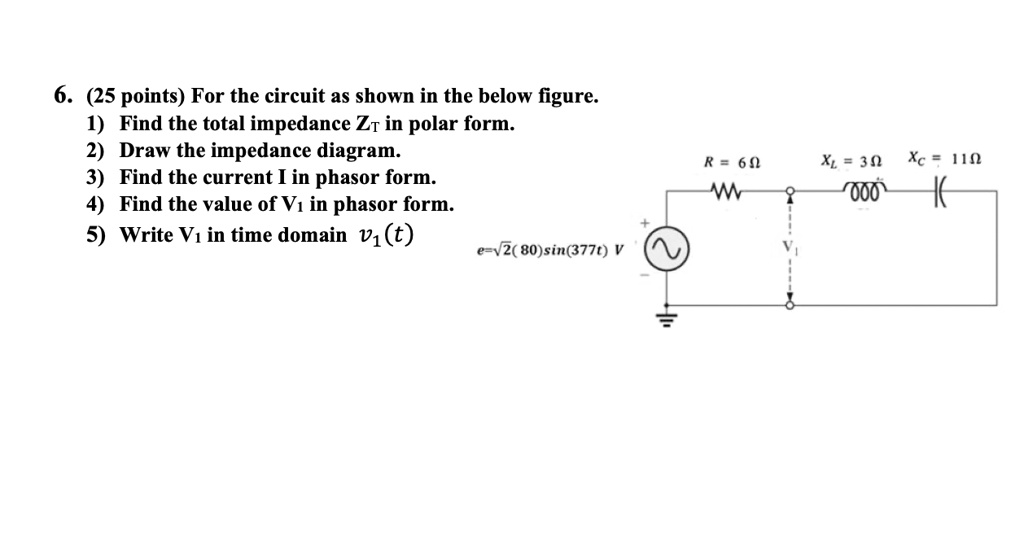 Solved Points For The Circuit As Shown In The Below Figure