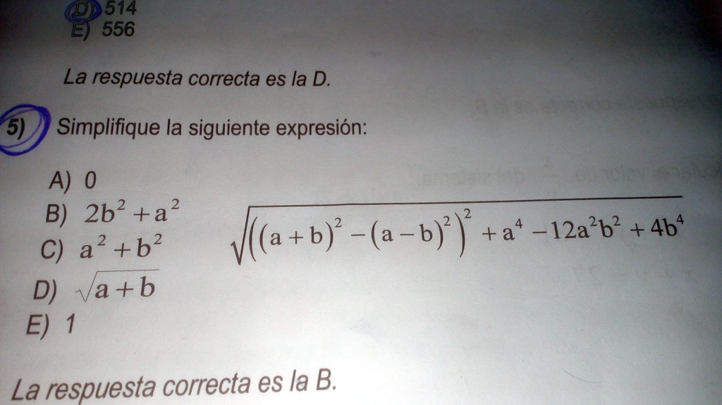 Solved Simplifique La Siguiente Expresi N La Respuesta