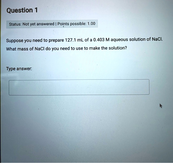 Solved Question Status Not Yet Answered Points Possible Suppose