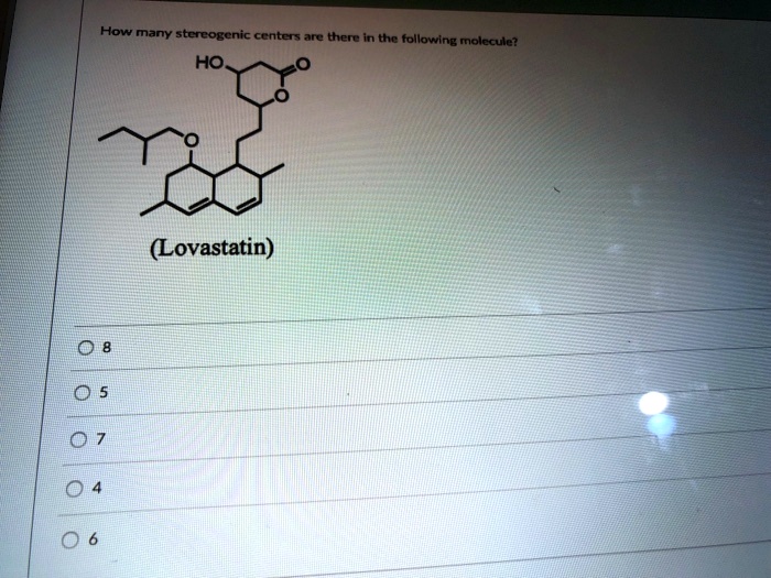 SOLVED How Many Stereogenic Centers Are There In The Following Molecule