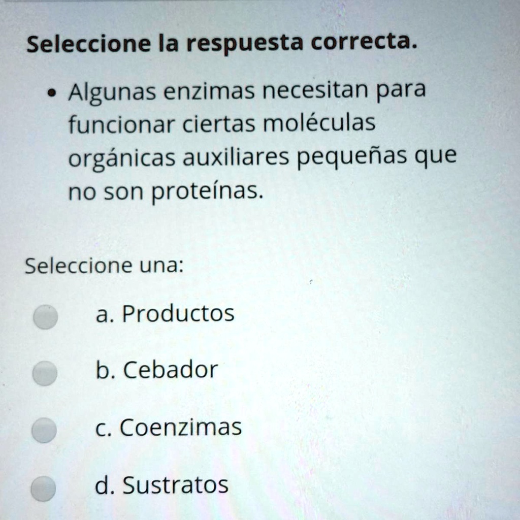 Solved Alguien Sabe La Respuesta C Seleccione La Respuesta Correcta