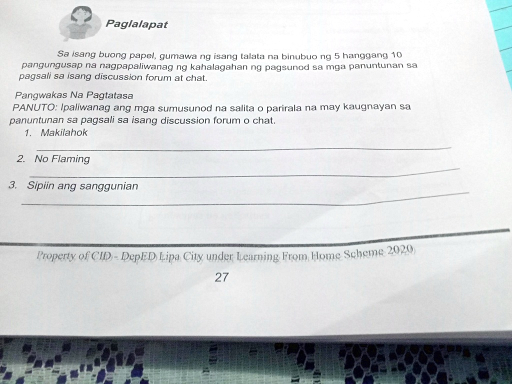 SOLVED Pls Need Kolang Po4 Maging Direkta 5 Maging MatiyagaGrade 5