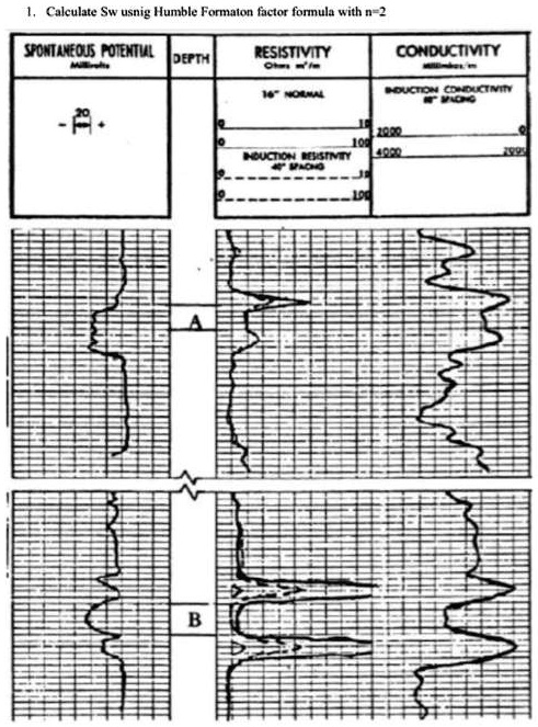 SOLVED Texts 1 Calculate Sw Using The Humble Formation Factor