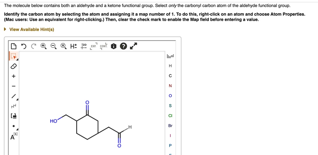 SOLVED The Molecule Below Contains Both An Aldehyde And Ketone