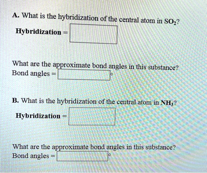 A What Is The Hybridization Of The Central Atom In SO SolvedLib