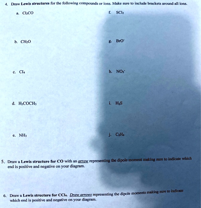 Solved Draw Lewis Structures For The Following Compounds Or Ions Make