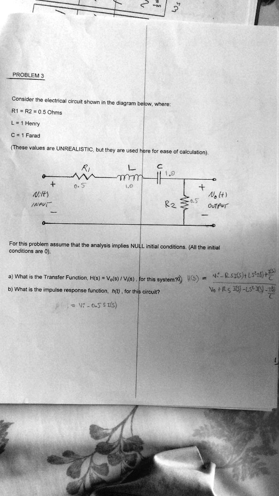 SOLVED Consider The Electrical Circuit Shown In The Diagram Below