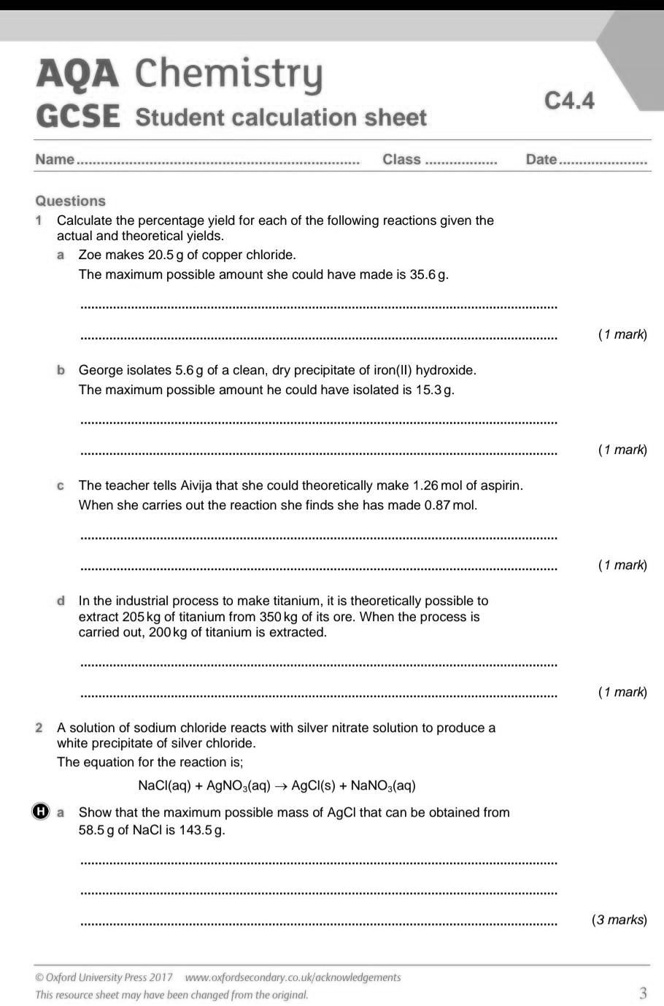 Aqa C4 Chemical Calculations Order Discounts Micoope Gt