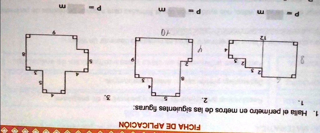Solved Halla El Per Metro En Metros De Las Siguientes Figuras