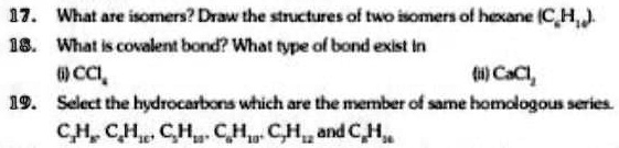 SOLVED Draw The Possible Isomers Of The Compound With Molecular