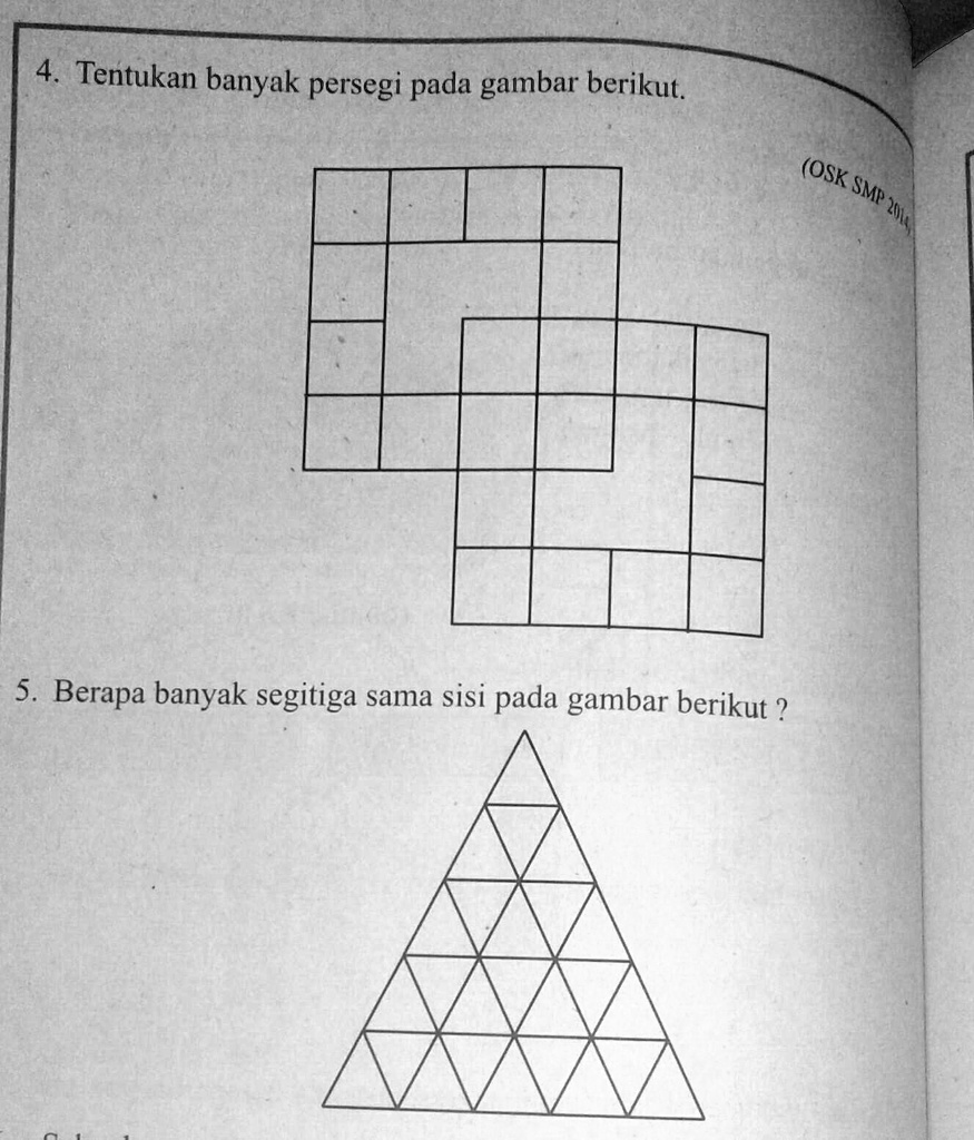 Solved Tolong Bantu Dengan Caranya Ya Tentukan Banyak Persegi Pada