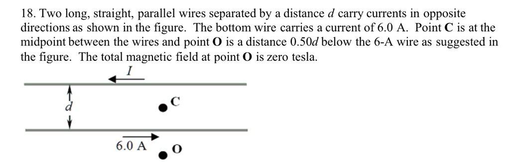 SOLVED Two Long Straight Parallel Wires Separated By A Distance D