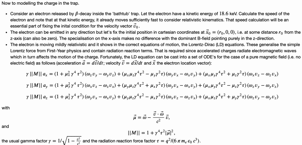 Solved V C And The Radiation Reaction Force Factor T Q M C