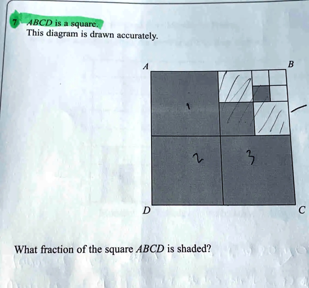 SOLVED ABCD Is A Square This Diagram Is Drawn Accurately B What