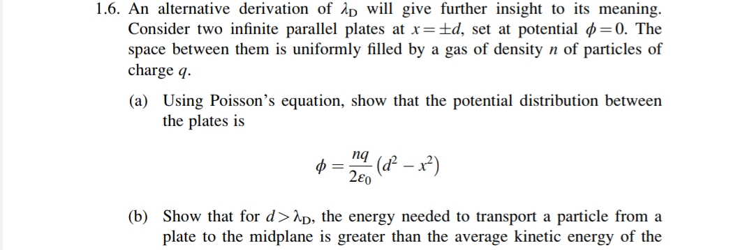 Solved An Alternative Derivation Of D Will Give Further Insight