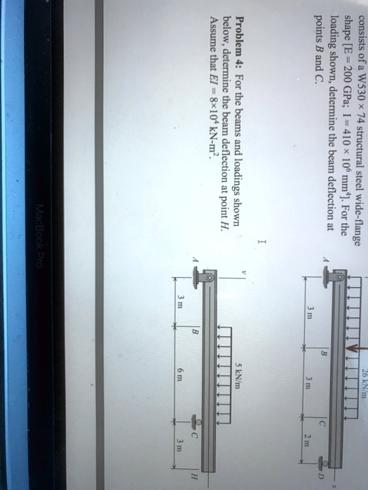 SOLVED Problem 4 Assume That EI 810 KN M 2 Points B And C Below