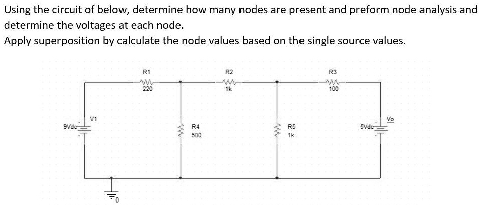 Solved Using The Circuit Of Below Determine How Many Nodes Are