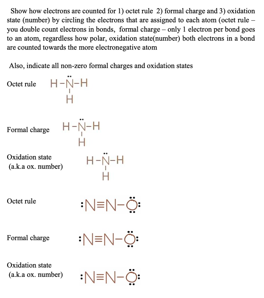 SOLVED Show How Electrons Are Counted For 1 Octet Rule 2 Formal