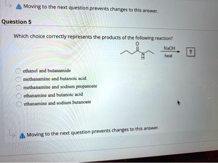 Solved Moving To The Next Question Prevents Changes To This Answer