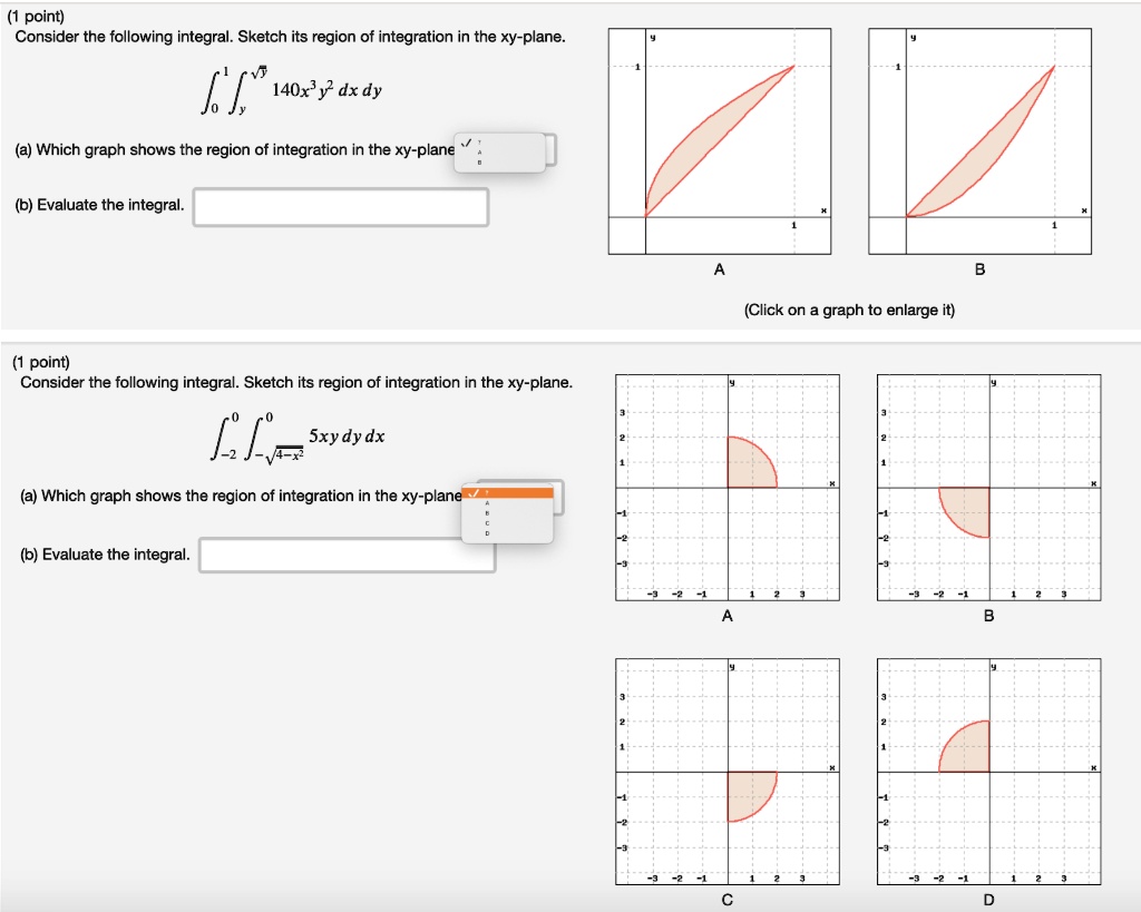 SOLVED Consider The Following Integral Sketch Its Region Of