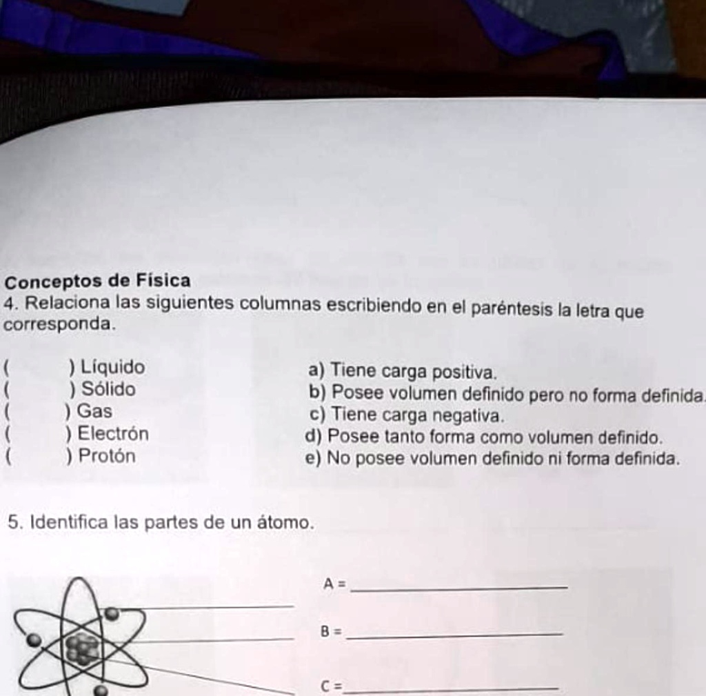 Solved Ayuda Porfavor La Numero Conceptos De Fisica Relaciona Las