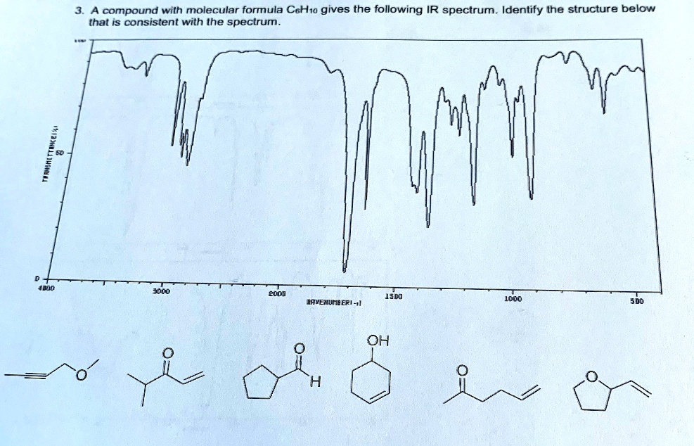 SOLVED A Compound With Molecular Formula CsHio Gives The Following IR