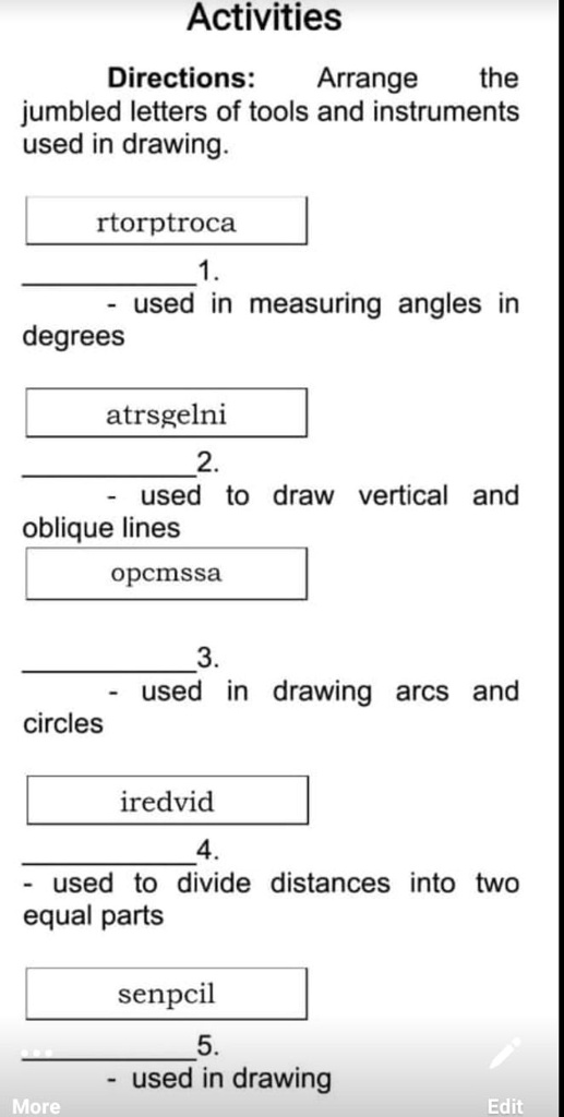 Solved Nonsense Answer Reported Activities Directions Arrange The