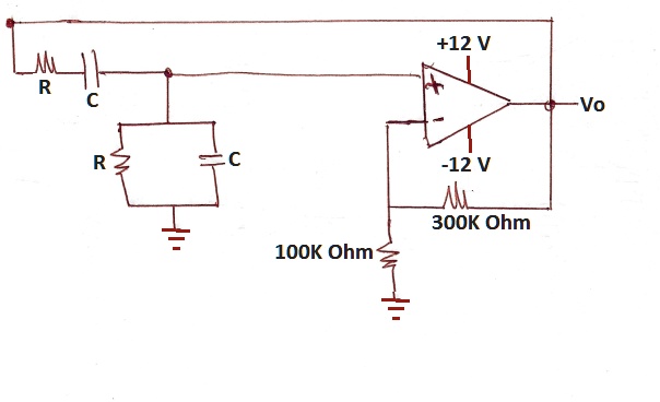 Solved For The Circuit Shown For The Wien Bridge Oscillator Determine