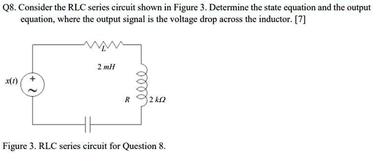 Solved Q Consider The Rlc Series Circuit Shown In Figure