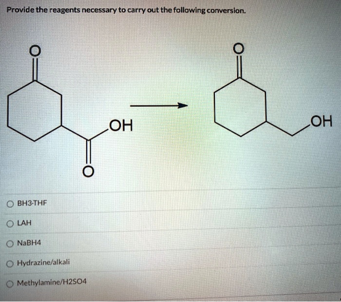 SOLVED Provide The Reagents Necessary To Carry Out The Following