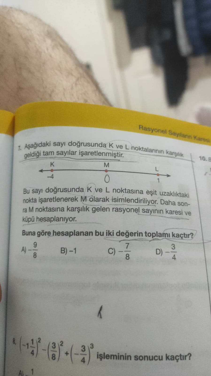 Solved Rasyonel Saymlanin Karsai A A Daki Say Do Rusunda K Ve L