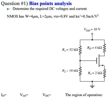 SOLVED Solve In 1 Hour Question 1 Bias Points Analysis A Determine The