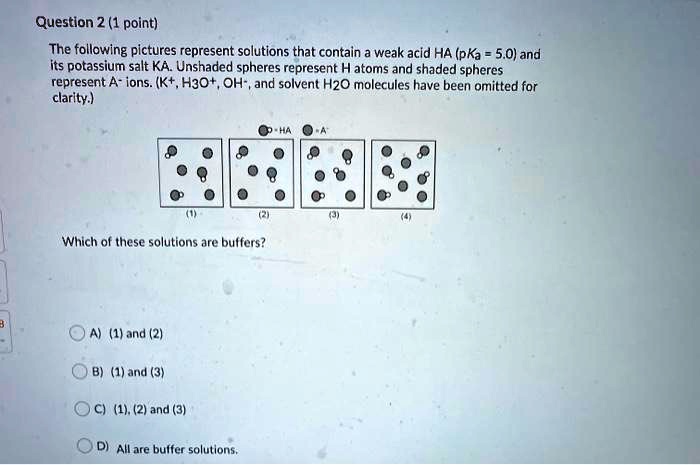 SOLVED Question 2 1 Point The Following Pictures Represent Solutions