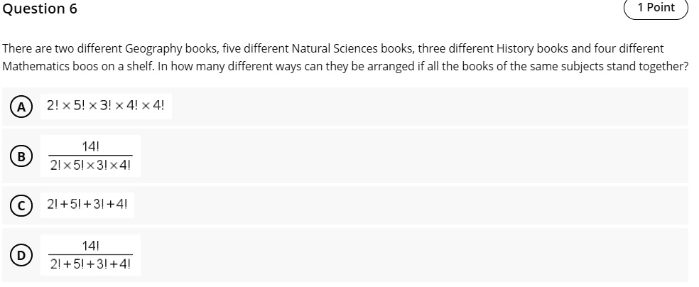 SOLVED Point There Are Two Different Geography Books Five Different