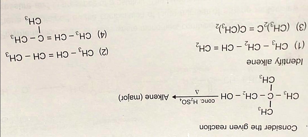 Solved Consider The Given Reaction Ch Ch C Ch Ch Oh Conc H So