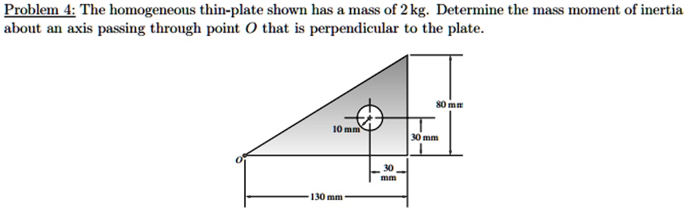 Engineering Mechanics Moment Of Intertia Help Problem 4 The Homogeneous