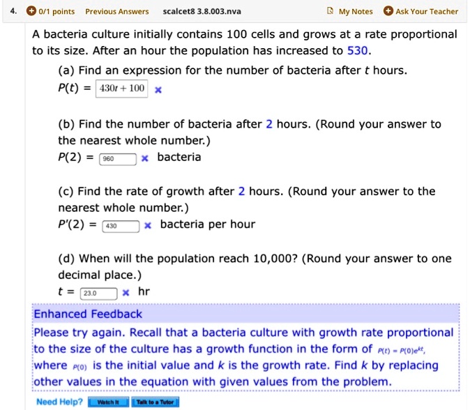 Solved Points Previous Answers Scalcet Nva My Notes Ask